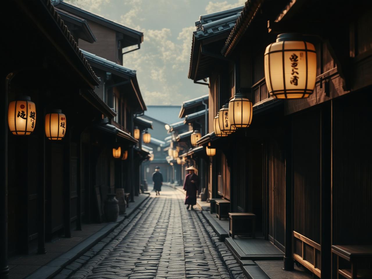 Edo Wonderland — costumed craftspeople and wooden storefronts in an Edo-period village.